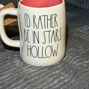 Rae Dunn x Gilmore Girls Mug with Pink Interior I’D RATHER BE IN STARS HOLLOW